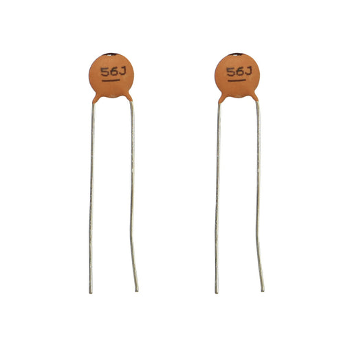 56pF 50VDC Ceramic Capacitors - Pack of 2