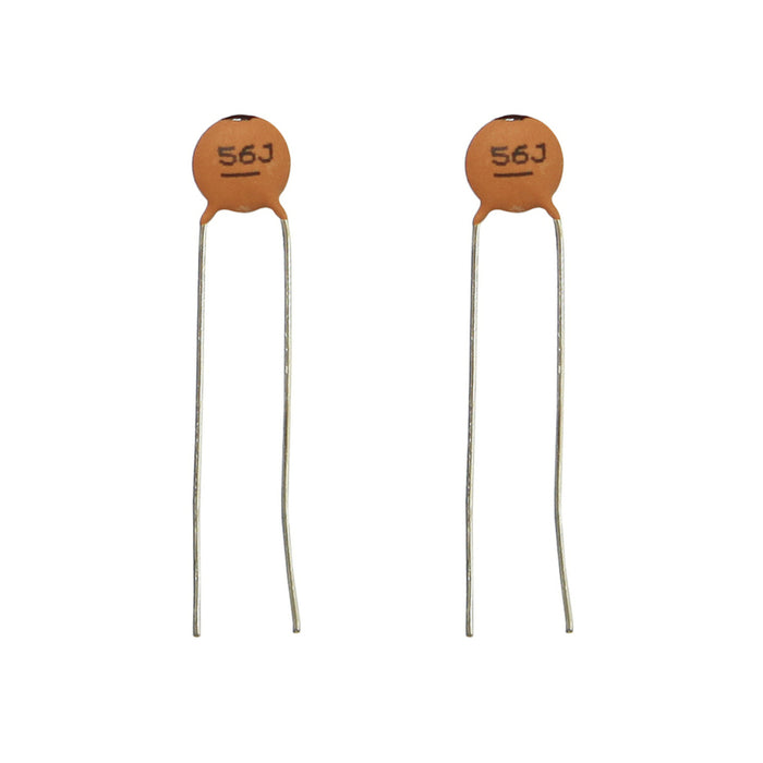 56pF 50VDC Ceramic Capacitors - Pack of 2