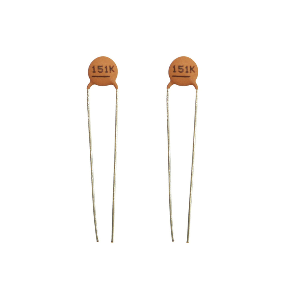 150pF 50VDC Ceramic Capacitors - Pack of 2