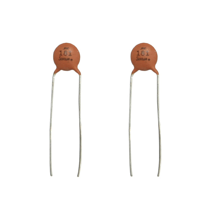 180pF 50VDC Ceramic Capacitors - Pack of 2