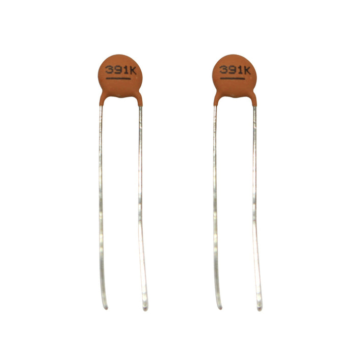 390pF 50VDC Ceramic Capacitors - Pack of 2