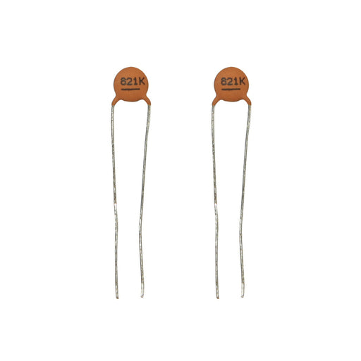 820pF 50VDC Ceramic Capacitors - Pack of 2