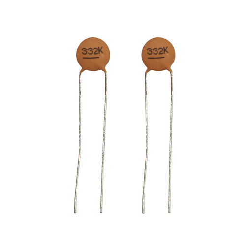 3.3nF 50VDC Ceramic Capacitors - Pack of 2