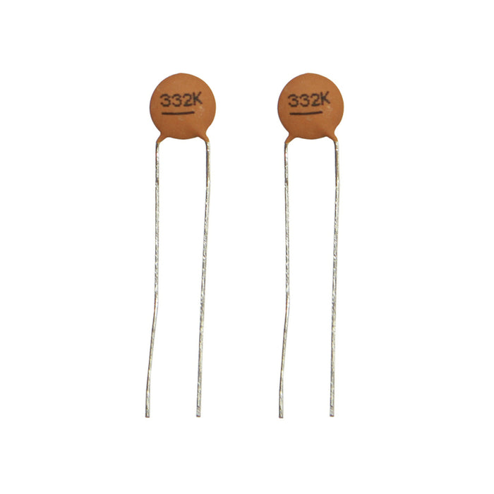 3.3nF 50VDC Ceramic Capacitors - Pack of 2