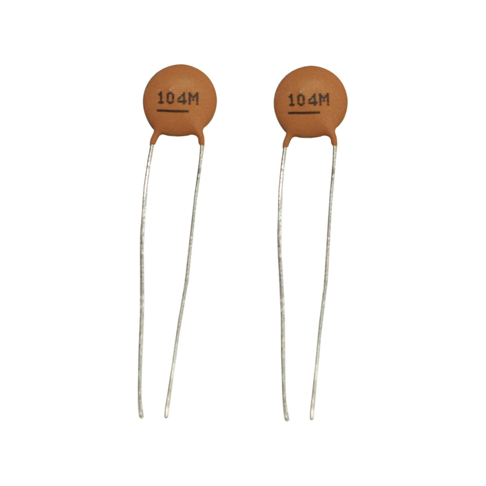 100nF 50VDC Ceramic Capacitors - Pack of 2