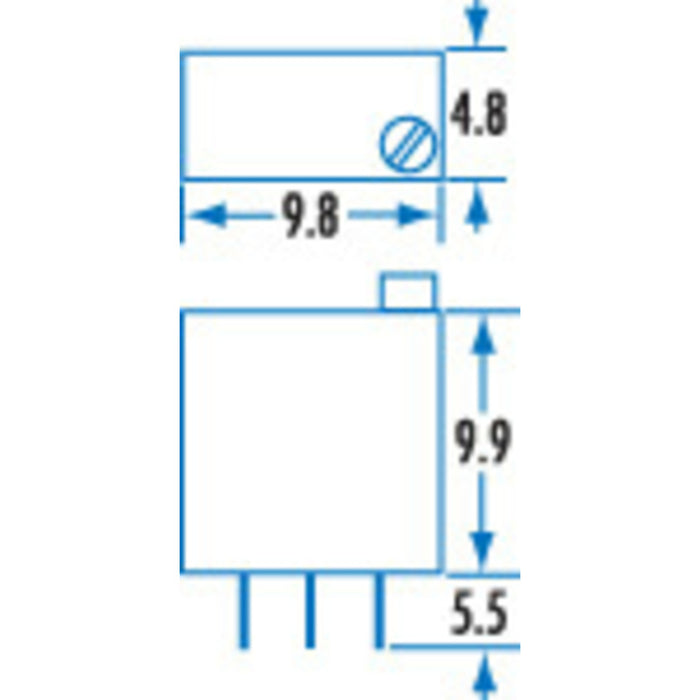 100ohm Spectrol 25 Turn Trimpot