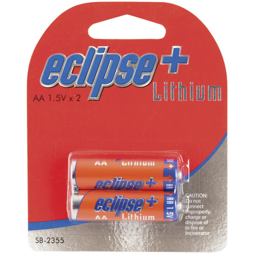 BATT LITHIUM AA 1.5V ECLIPSE PLUS PK2