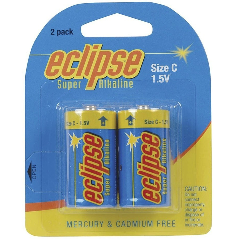 C size Alkaline Batteries Eclipse - Pk. 2