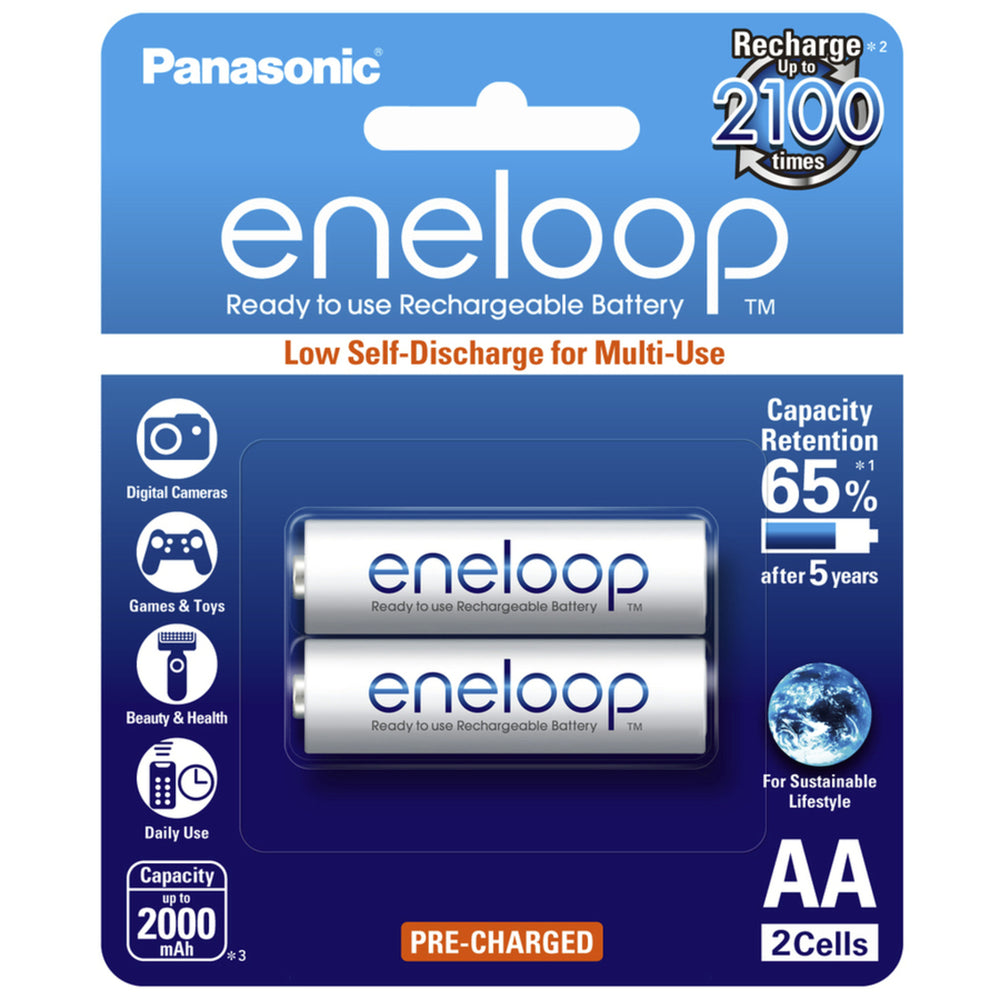 Panasonic Eneloop Ni-MH 1.2V 2000mAH - AA 2 Pack