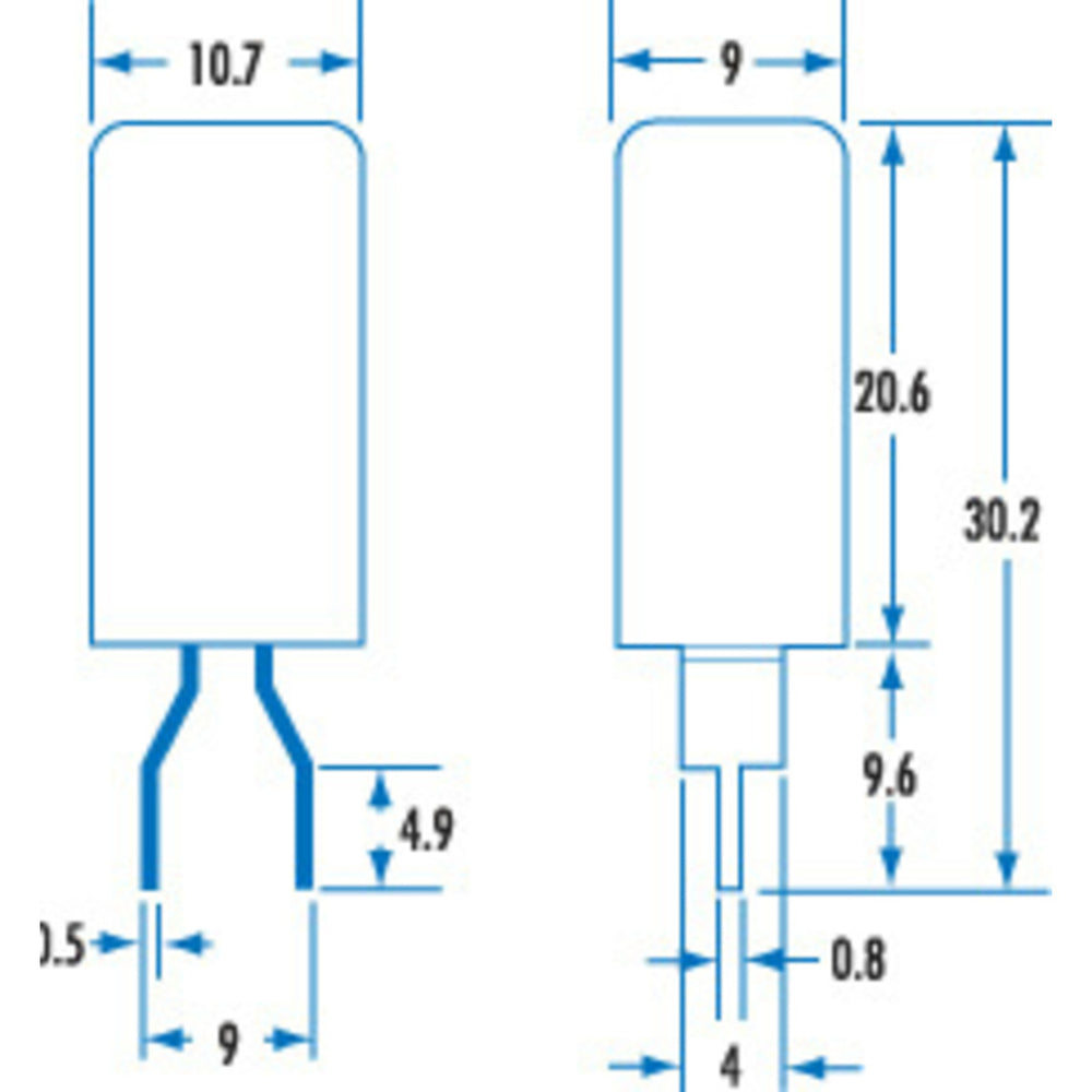 3A PCB Mount Thermal Circuit Breaker (SPST)