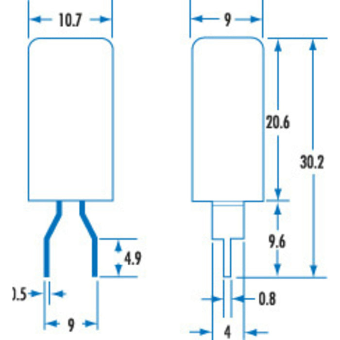 3A PCB Mount Thermal Circuit Breaker (SPST)