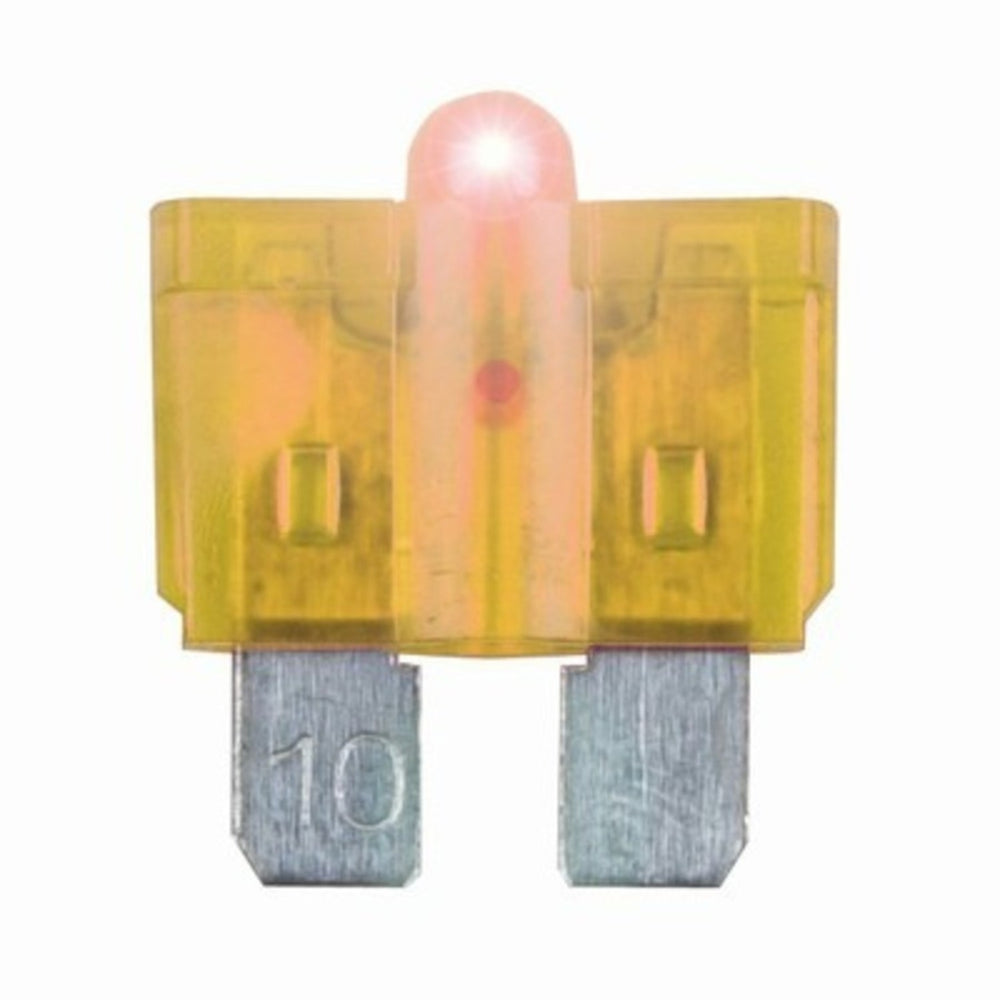 20A Blade Fuse with LED Indicator - Yellow