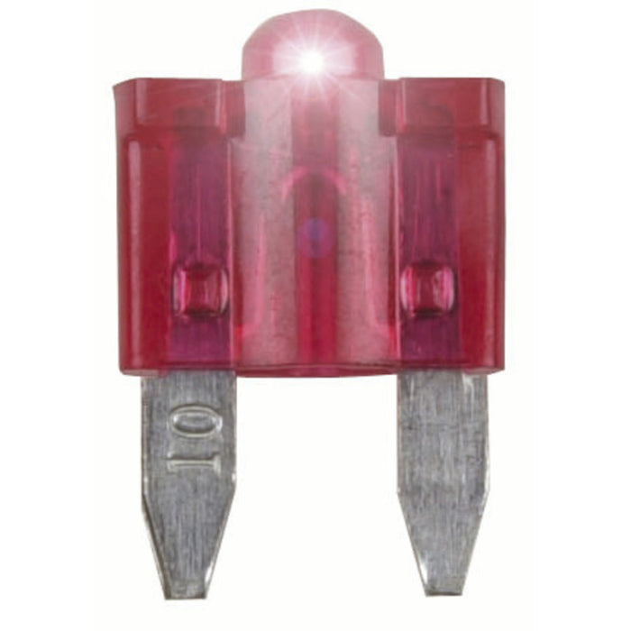 3A Mini Blade Fuse with LED Indicator - Pink