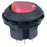 Round Rocker Switch - Red Actuator