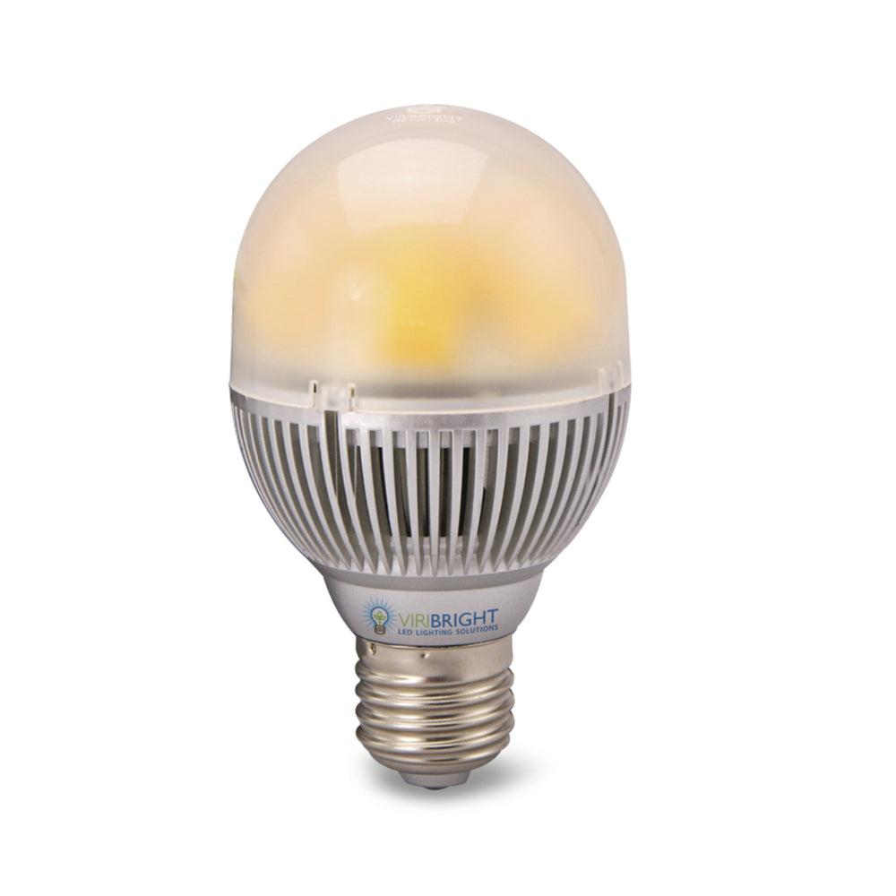 Viribright 240V Mains Led Light Globe - 8W Warm White E27