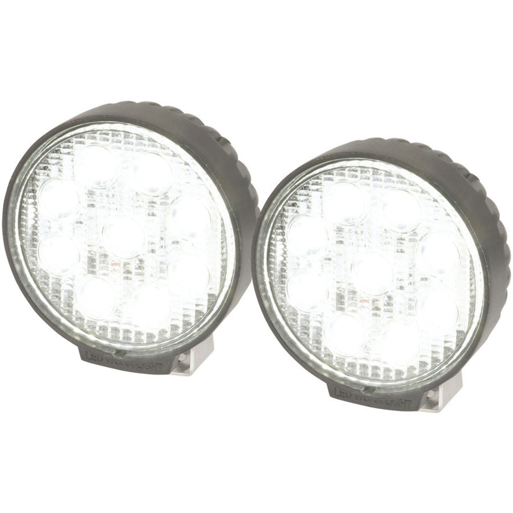 Waterproof 9 LED Spot Light Pair