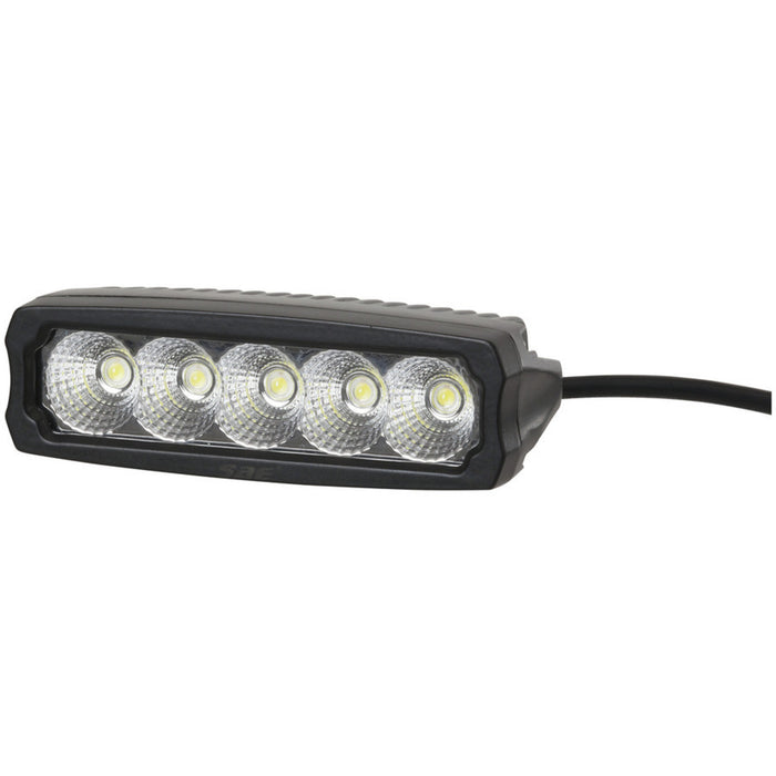 2,250 Lumen Single Row LED Worklight, Flood Beam, Black