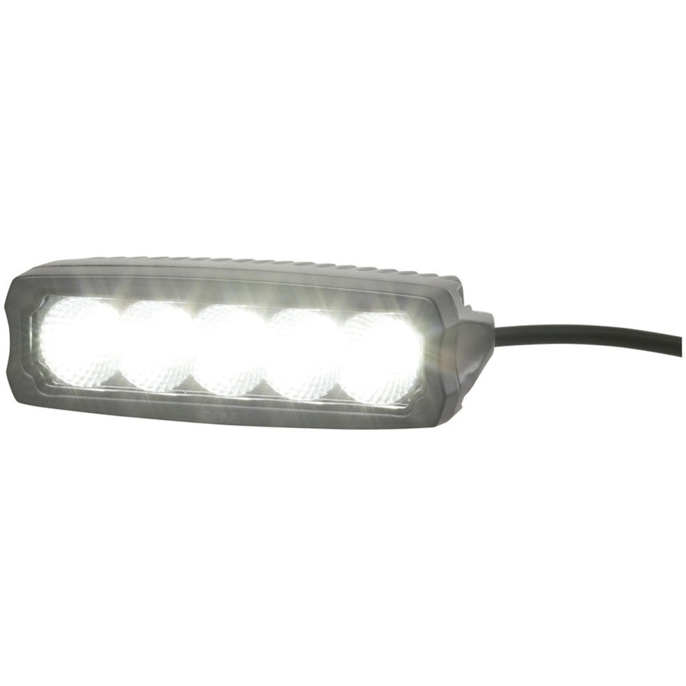 2,250 Lumen Single Row LED Worklight, Flood Beam, Black