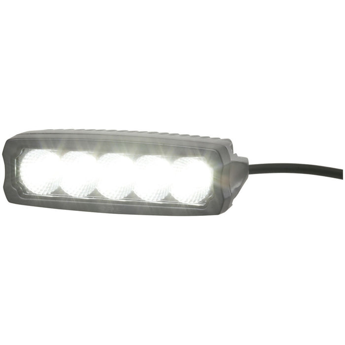 2,250 Lumen Single Row LED Worklight, Flood Beam, Black