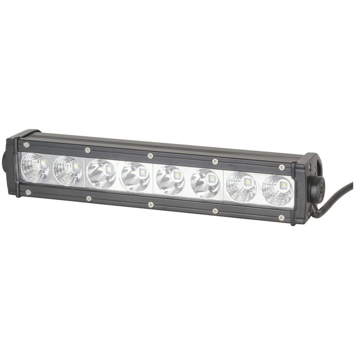 13IN Solid LED Single Row Light Bar, 7200 Lumen, Combination Beam