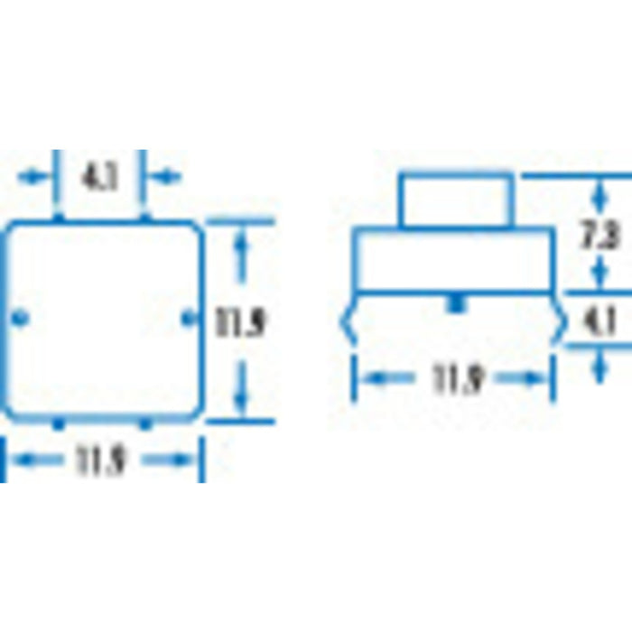 SPST PCB Mount Tactile Switch Round