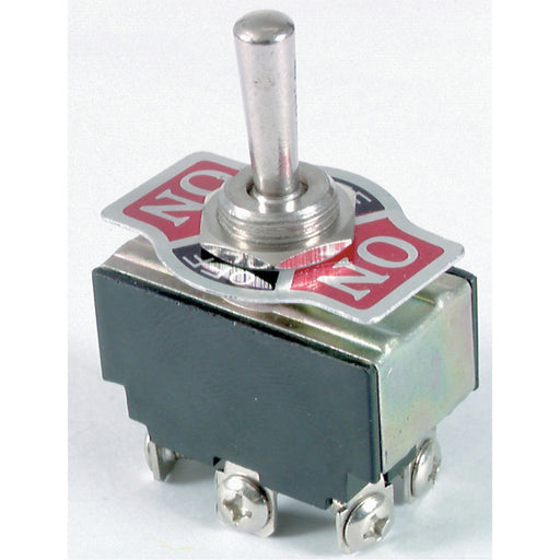 DPDT 6A 240VAC Heavy Duty Centre Off Standard Toggle Switch