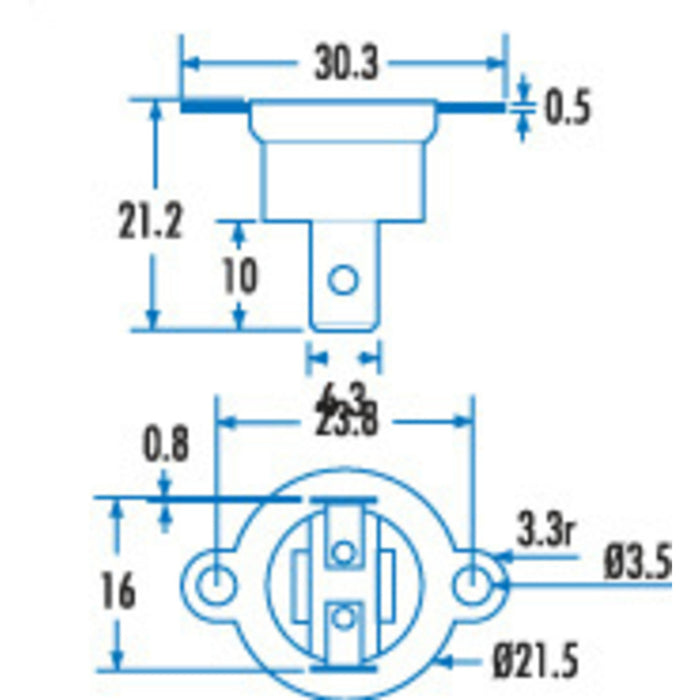 60°C Thermal Circuit Breaker/Switch