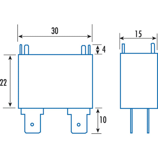 20A 12V SPST PCB Mount Relay