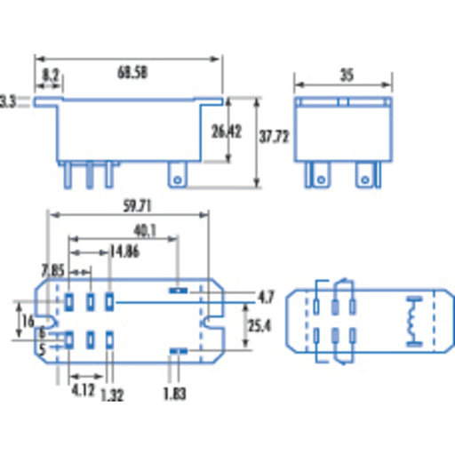 240V AC Panel Mount Relay