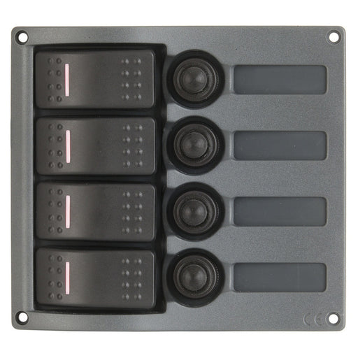 4 Way IP66 Marine Switch Panel