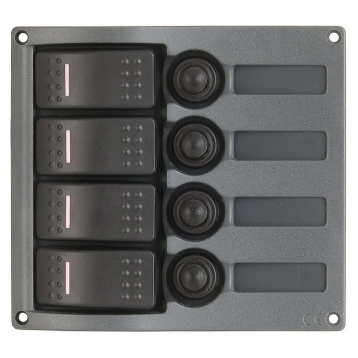 4 Way IP66 Marine Switch Panel