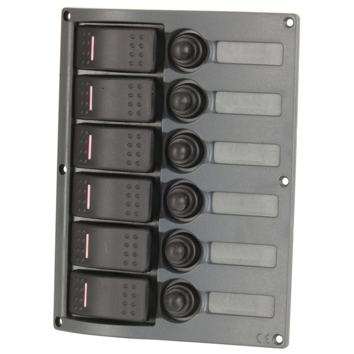 6 Way IP66 Marine Switch Panel