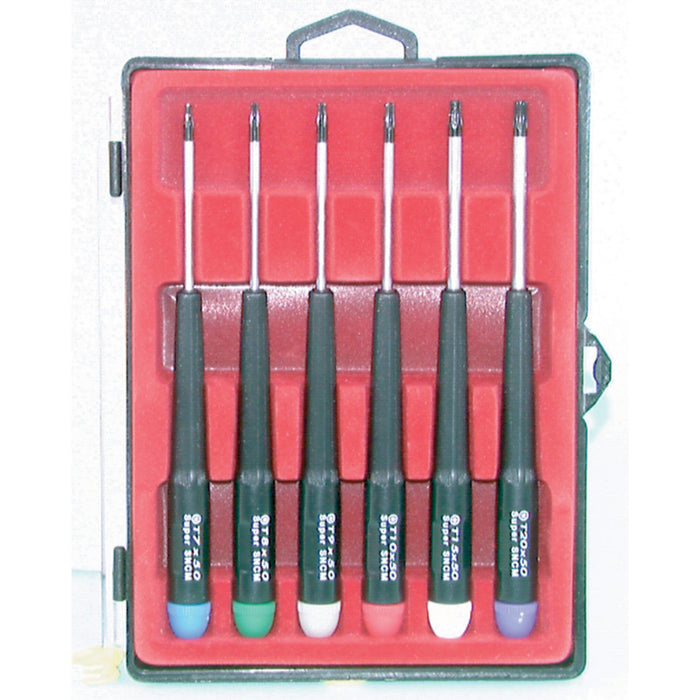 6 Piece Precision Tamperproof Torx Set