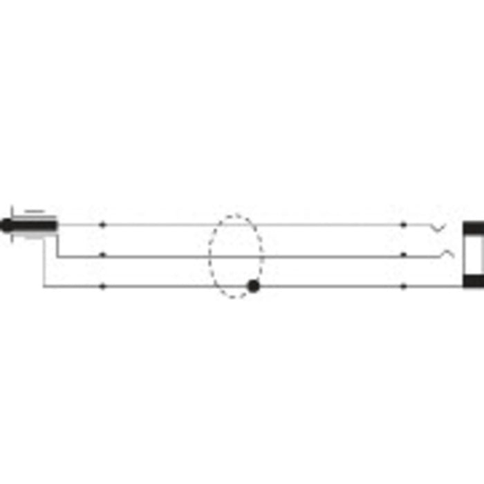 3.5mm Stereo Plug to 3.5mm Stereo Socket Audio Lead - 3m