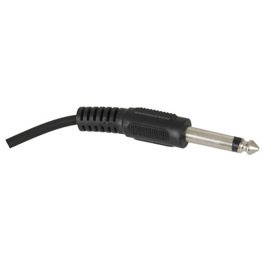 6.5mm Mono Plug to 6.5mm Mono R/A Plug Audio Lead - 6m