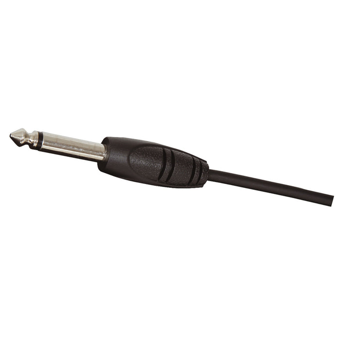 6.5mm Mono Plug to 6.5mm Mono Socket Audio Lead - 5m