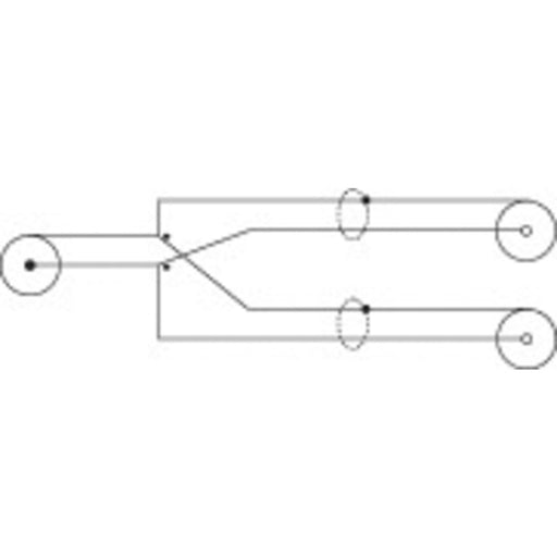 RCA Plug to 2 x RCA Sockets Audio Lead - 300mm