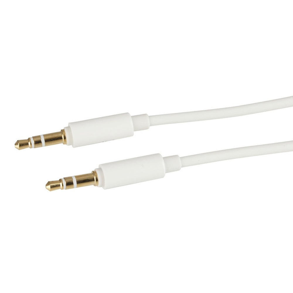 Slim 3.5mm Stereo Plug to 3.5mm Stereo Plug Lead - 2m