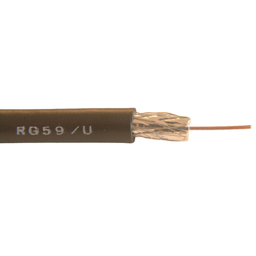 75 Ohm RG59 Gas Injected Foam Coax - Sold per metre