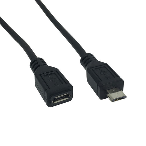 Micro USB extension lead 100mm Pair