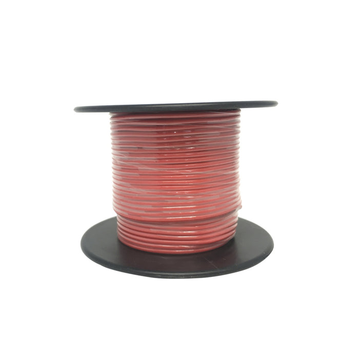 Red Light Duty Hook-up Wire - 25m.