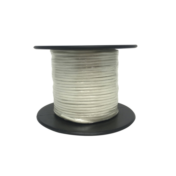 White Light Duty Hook-up Wire - 25m