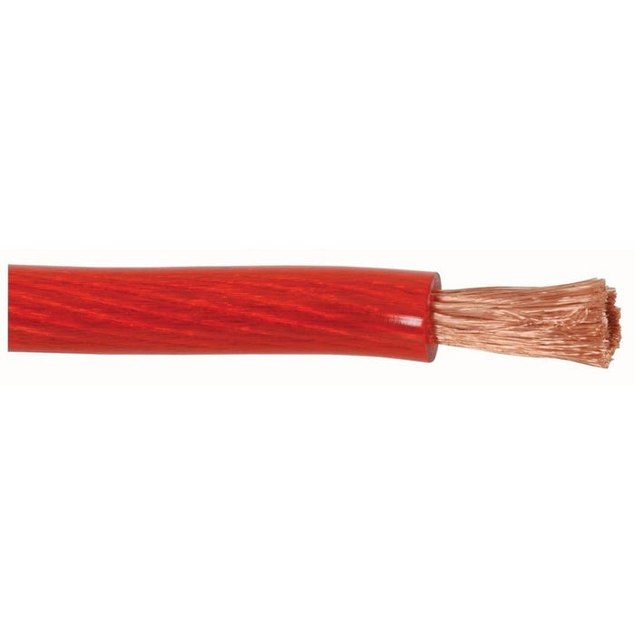 RED 4GA OFC Super High Current Power Cable - Sold per metre