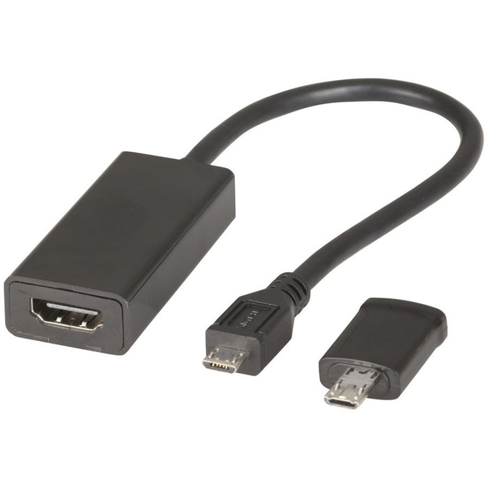 MHL to HDMI Converter with 11 Pin Samsung® Adaptor