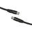 TV Coaxial Plug to TV Coaxial Plug Cable - 1.5m Black