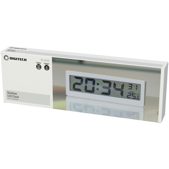 LCD Clock with Thermometer