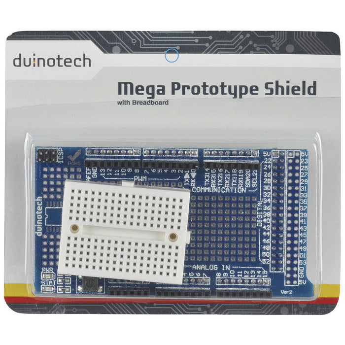 Mega Prototype Shield with Breadboard for Arduino