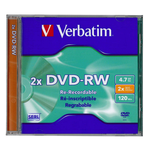 Verbatim DatalifePlus (SERL) DVD-RW 4.7GB Jewel Case Singles 4x