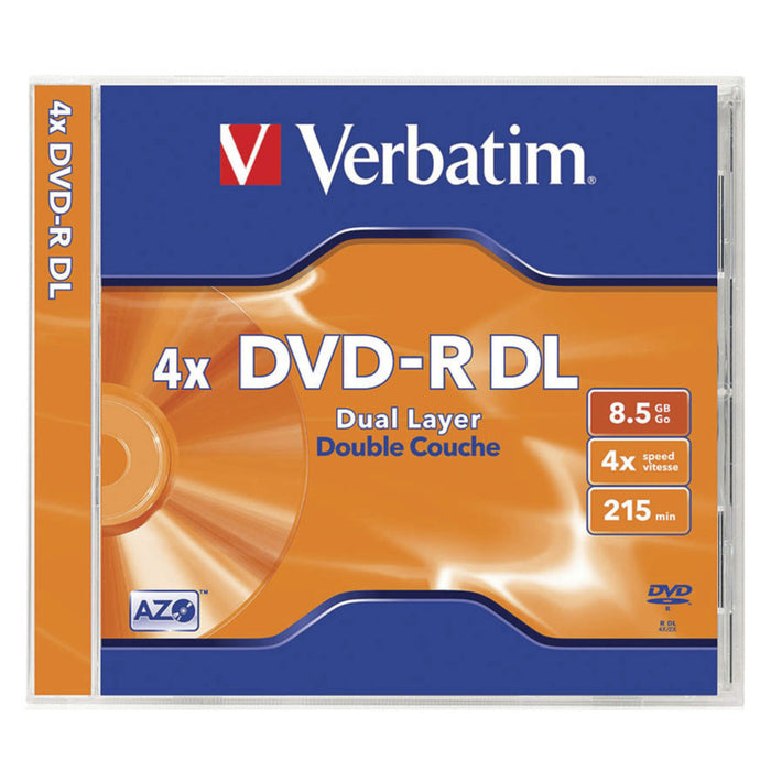 Verbatim DataLifePlus (Azo) DVD-R DL 8.5GB Jewel Case Singles 4x