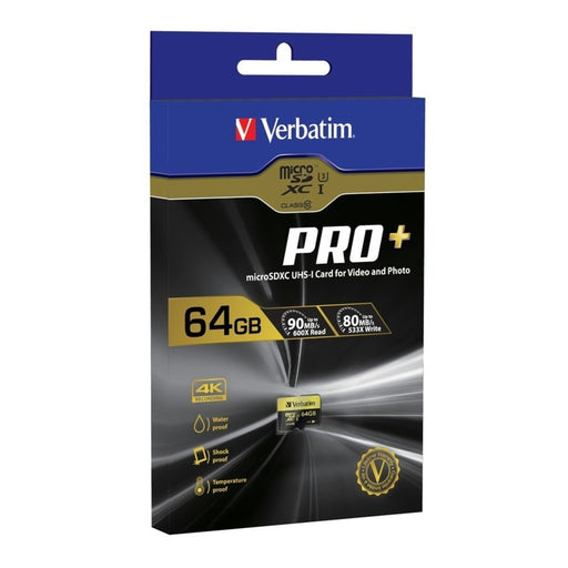 64GB Pro+ 4K microSDXC Card for 4K Recording